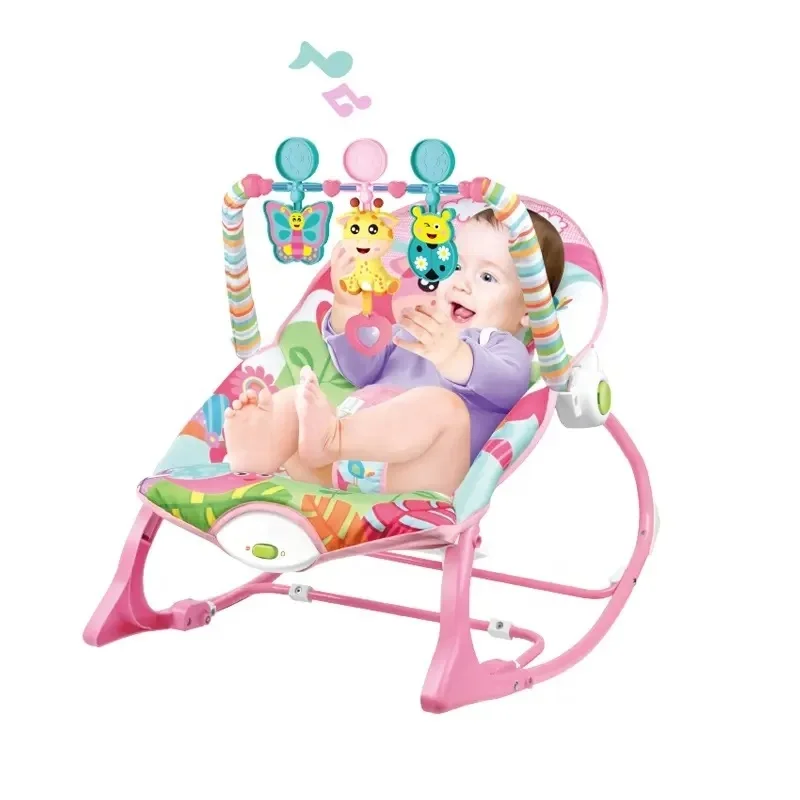 KSF Children Toys New Products Baby Balance Rocking Chair Pink Strong Newborn Rocking Chair Bed Electric For Baby Boy Toy