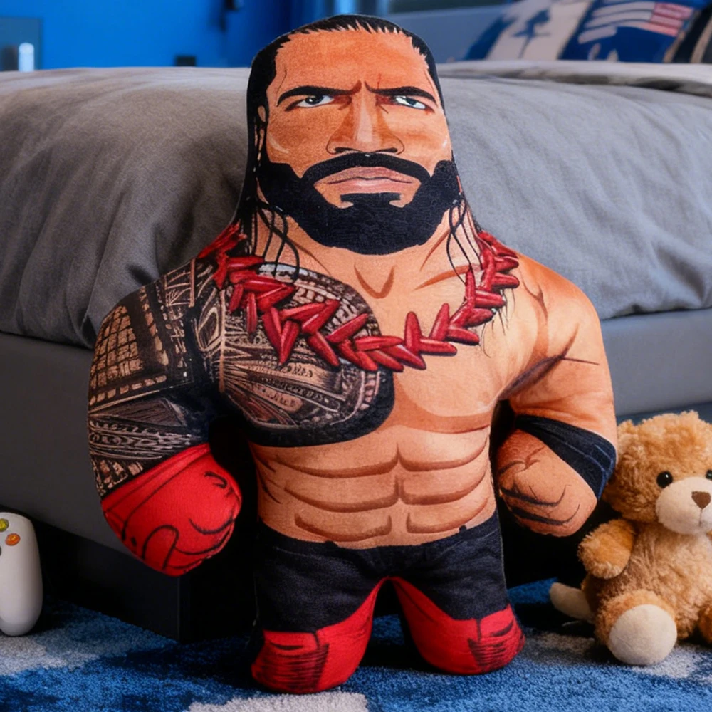 

Плюшевая игрушка-подушка Roman Reigns (Роман Рейнс) для детей, мальчиков и девочек, Стив Остин 3:16