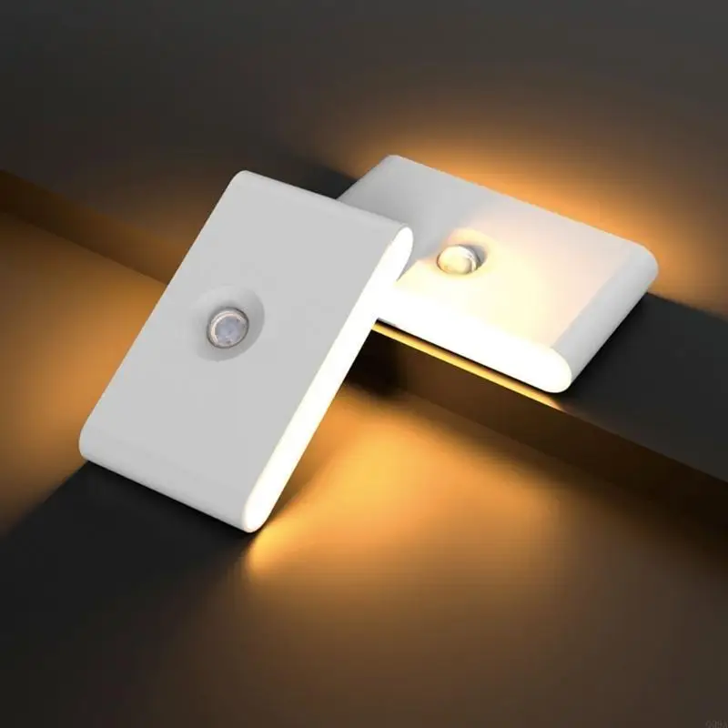 G99A USB USB LED ricaricabile Motion Sensing Night Light con piastra montaggio magnetico da 400 mAh Adatta per le scale da