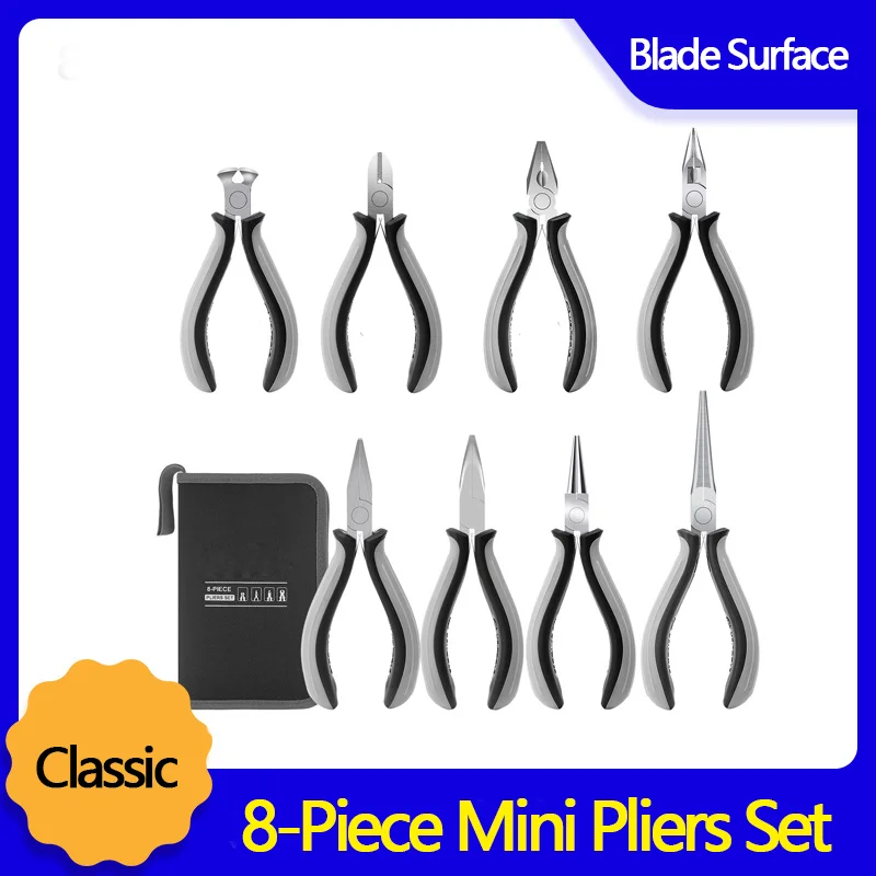 

New Ni-Fe Alloy Multifunctional Purpose Pliers Diagonal Long Nose End Cutting Complete DIY Mini Professional Hand Tool