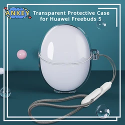 for Huawei Freebuds 5 Case Protective Transparent Clear TPU Covers Freebuds5 Bluetooth Earphone Shell Headphone Portable