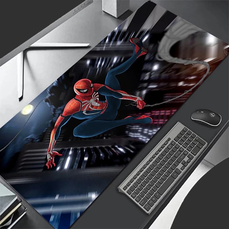 Gamer Desk Mat Spider Man Mousepads HD Pc Mouse Pad Office Desk Pads Large Mousepad Non-slip Mouse Mats For Computer Gift XXL