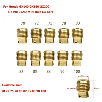 Per Honda GX140 GX160 GX200 GX390 212cc Mini Bike Go Kart FCR Getti Principali Carb WH100T Scr-100cc Getto Principale Ugello Del Carburante Gicleur GX