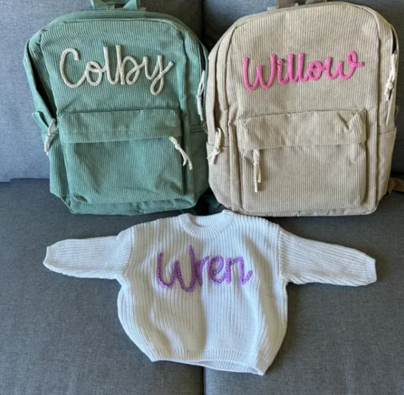 

Customized Toddler School Bag, Custom name toddler backpack, Name kids backpack, Personalized toddler bag, Birthday Gift for Kid