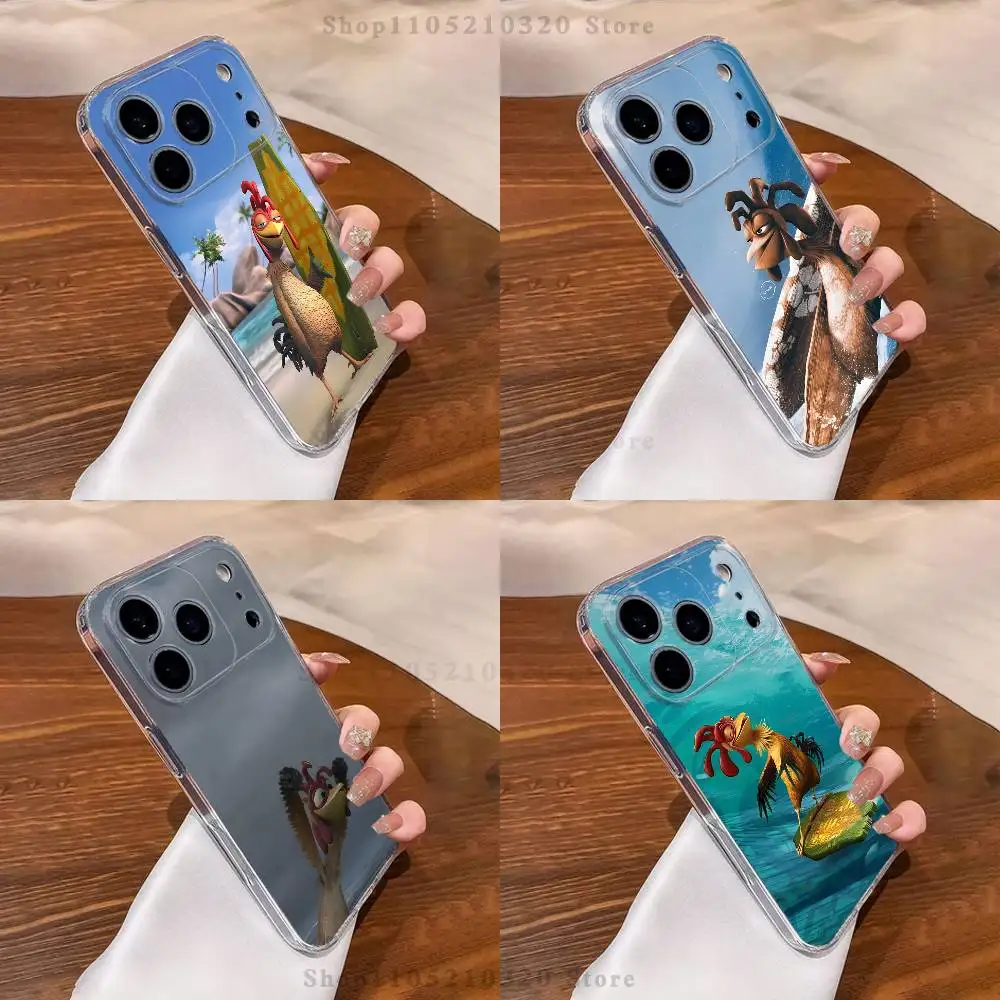 

Chicken J-Joe Surf Phone Case For iPhone 17,16,15,14,13,12,11 Pro,Max,Plus,XR,Mini,E Clear Full-coverage Soft Cover