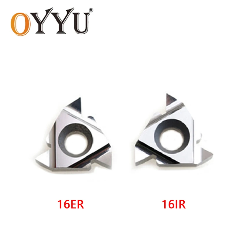 16ER 16IR Threading Inserts AG55 AG60 ISO100 ISO150 ISO200 ISO250 ISO300 H01 For Aluminum Copper Machine CNC Thread Turning Tool