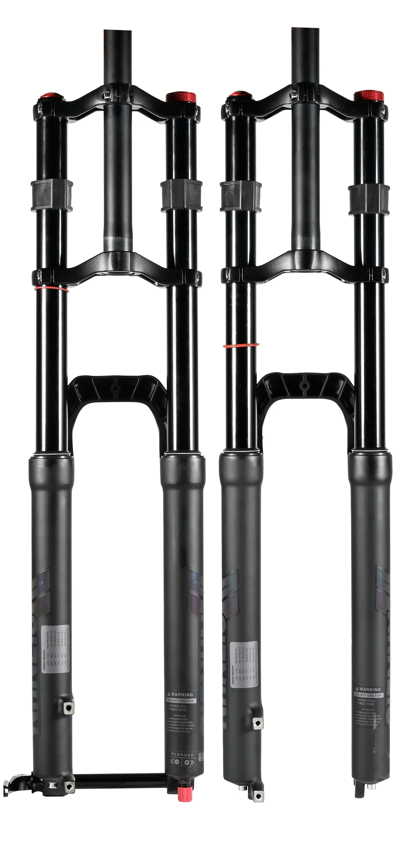 NanLio Doppelschulter-Schnee-Vorderradgabel 27,5 Zoll / 29 * 2,5 Zoll MTB-Gabel 150 mm Reise-Luftversorgungs-Fahrradgabel E-Bike-Gabel 15/9 mm – Detail 13