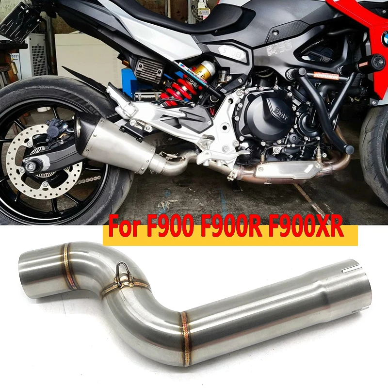 

Slip On For BMW F900 F900XR F900R 2020 - 2023 Motorcycle Exhaust Middle Link Pipe Muffler