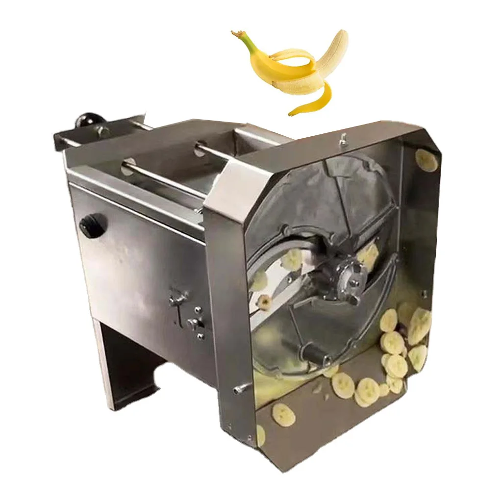 Máquina elétrica de corte de chips redondos e longos de banana, fatiador de banana, máquina de corte de planetas HJ-A50