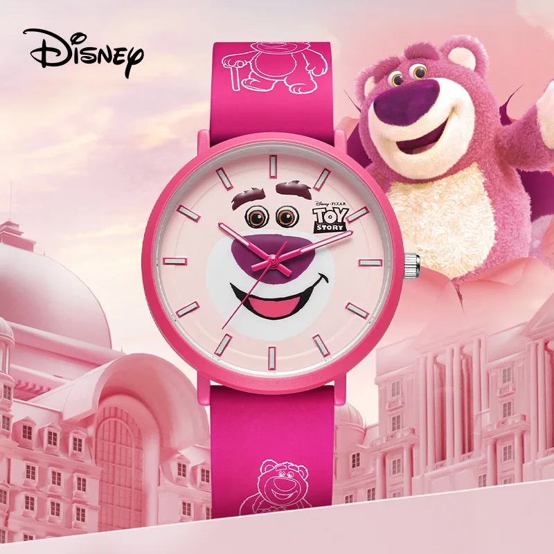 Disney Lotso Original For Woman Watchドラえもん Children Unisex Simple Quartz Wristwatch Graffiti Cartoon Girl Teenager Student Clock