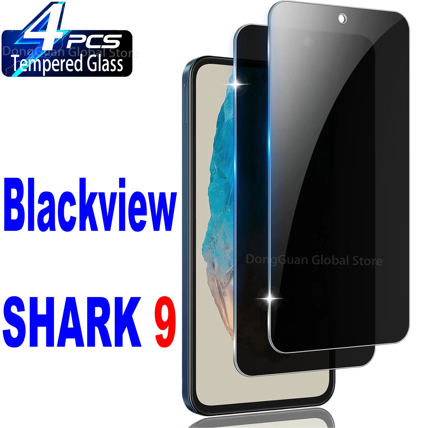 

For Blackview SHARK 9 Anti Spy Protector Privacy Screen Tempered Glass Film