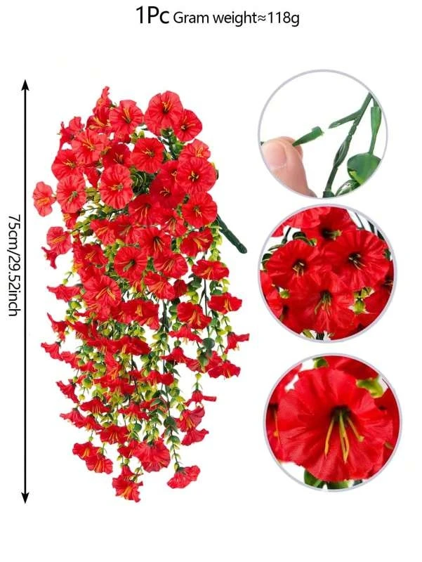 1/2 Stuks Kunstbloemen Wijnstok Morning Glory Bruiloft Bruids Thuis Kamer Tafel Festival Decor Outdoor Yard Garden Arch DIY Geschenkdoos