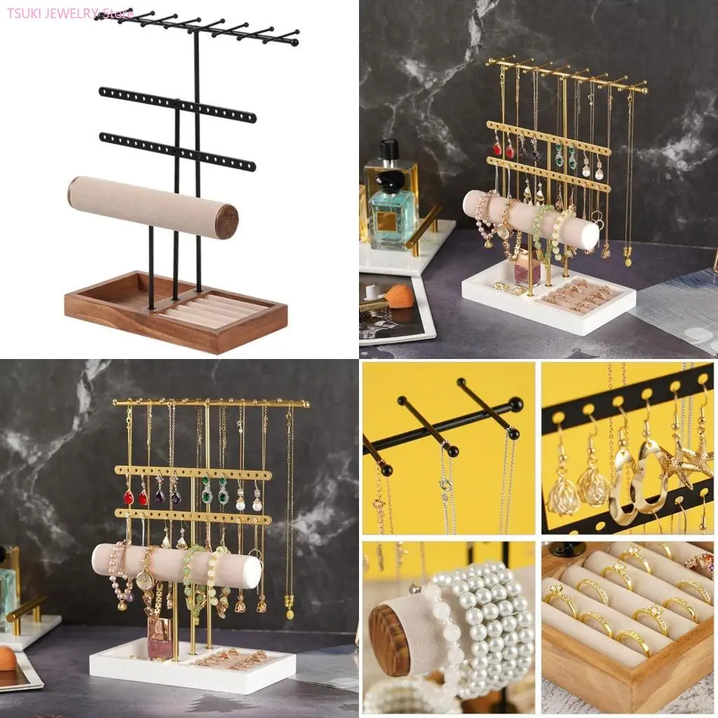 

62KE Desktop Jewelry Jewelry Storage Rack Perfect for Rings Earrings
