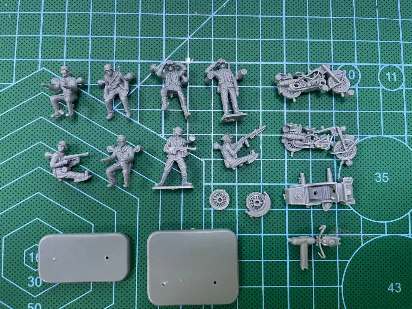 1/72 Druckguss harz italienische Geschichte ri Soldat Motorrads oldat