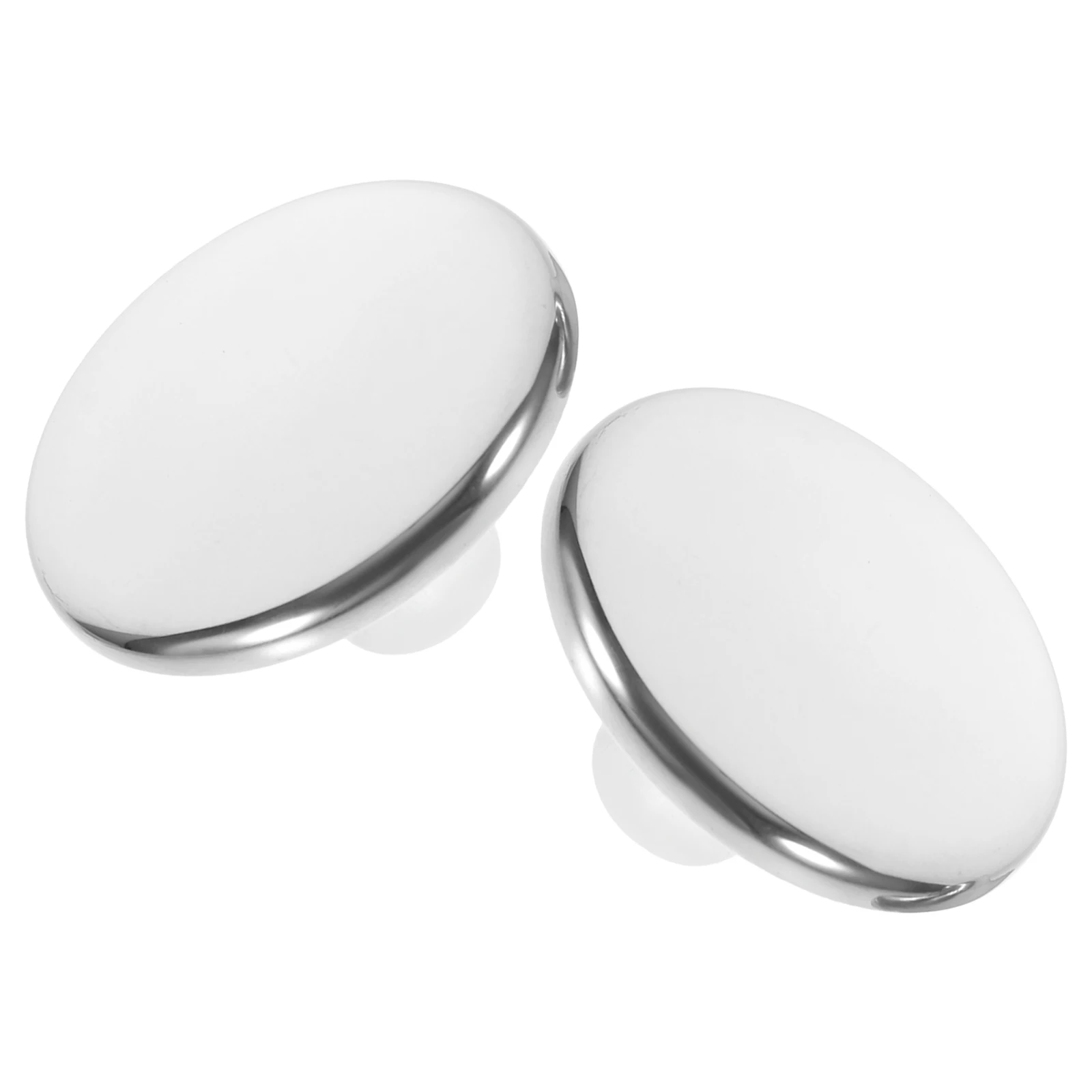 

2 Pcs Lid Knobs Stainless Steel H Replacements Enamel Accessories Universal Cookware Stainless Steel Pot Lid H Parts
