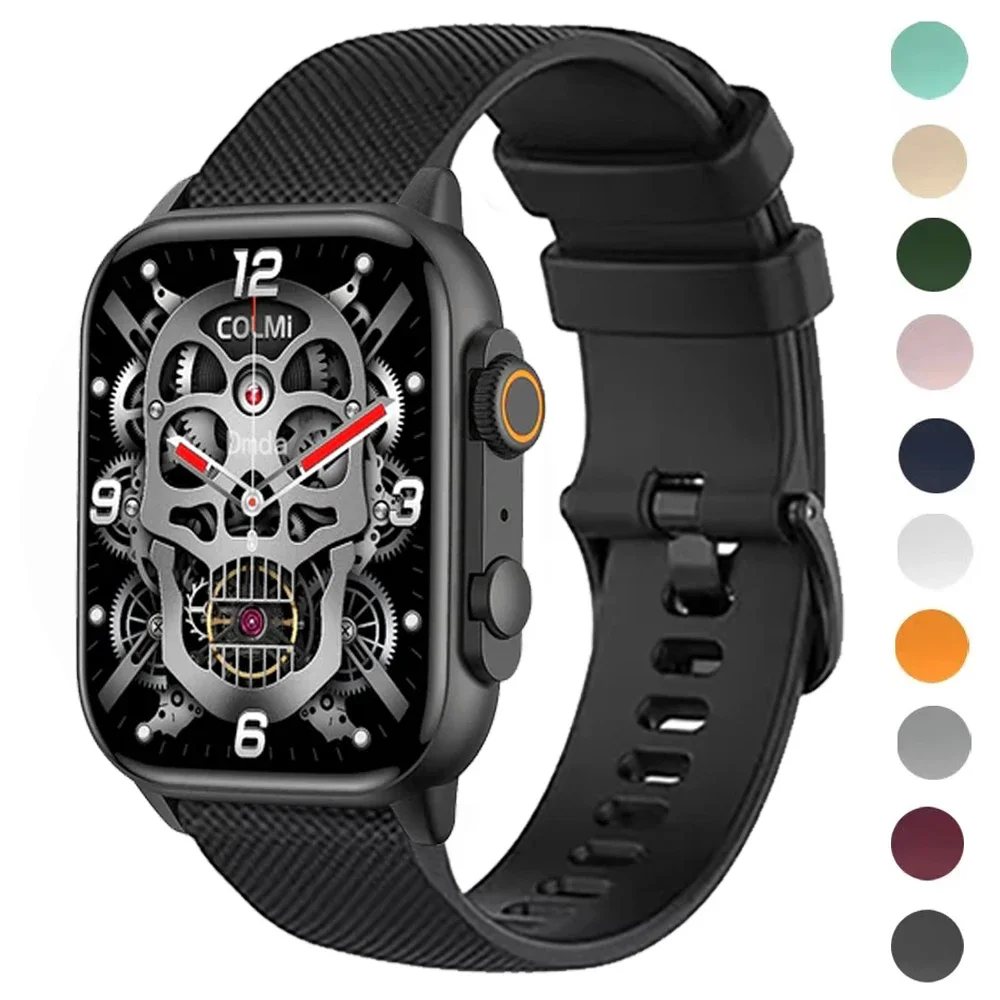 Correa deportiva de silicona para reloj COLMI C81 C80 M40 M42 de 20mm y 22mm para COLMI P71 P73 P8 I30, pulsera suave de repuesto