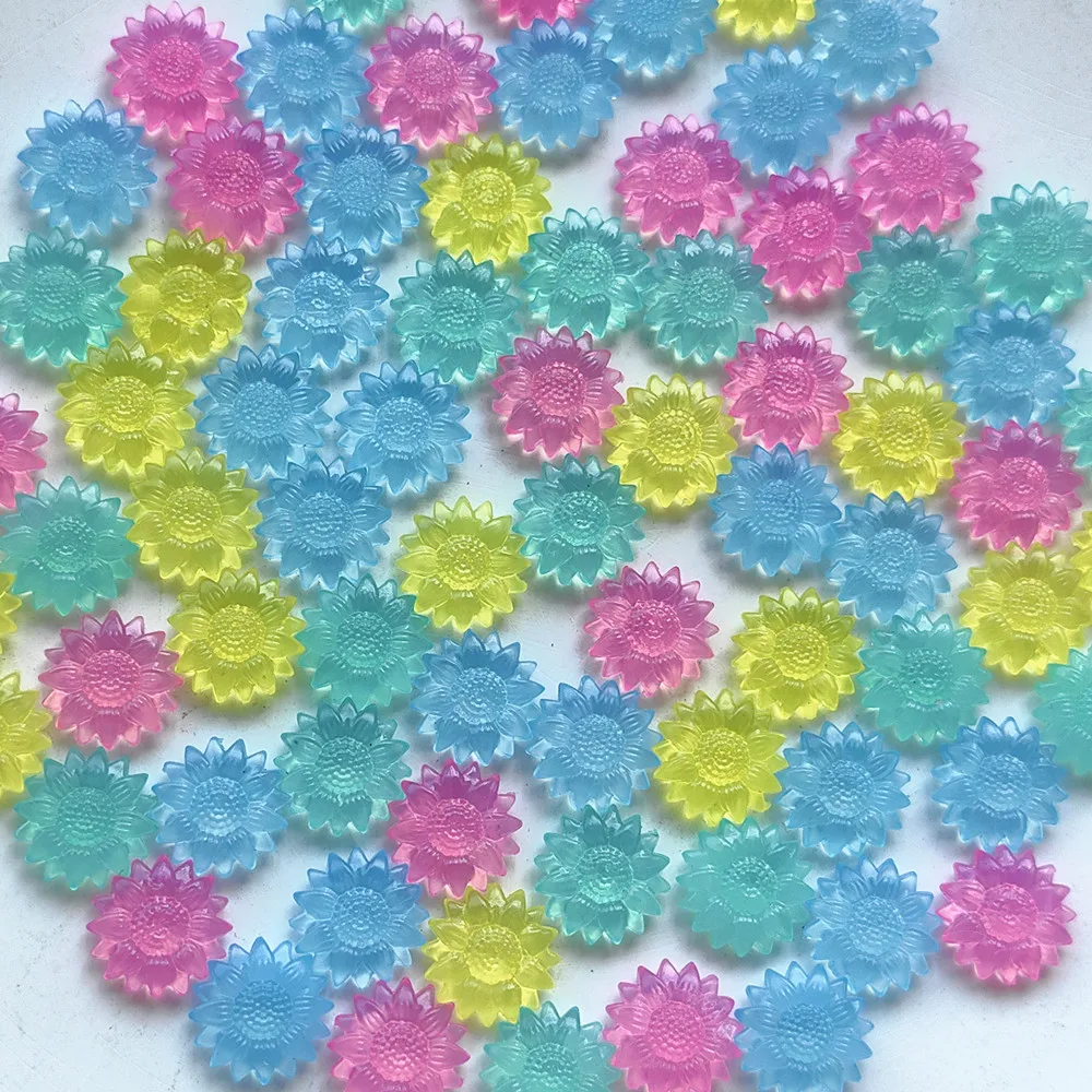 100 Stück durchscheinende Sonnenblumen-Siegelwachs-Perlen zum Selbermachen, Umschlag, Brief, Hochzeitseinladung, Scrapbooking, blinkender Siegelstempel