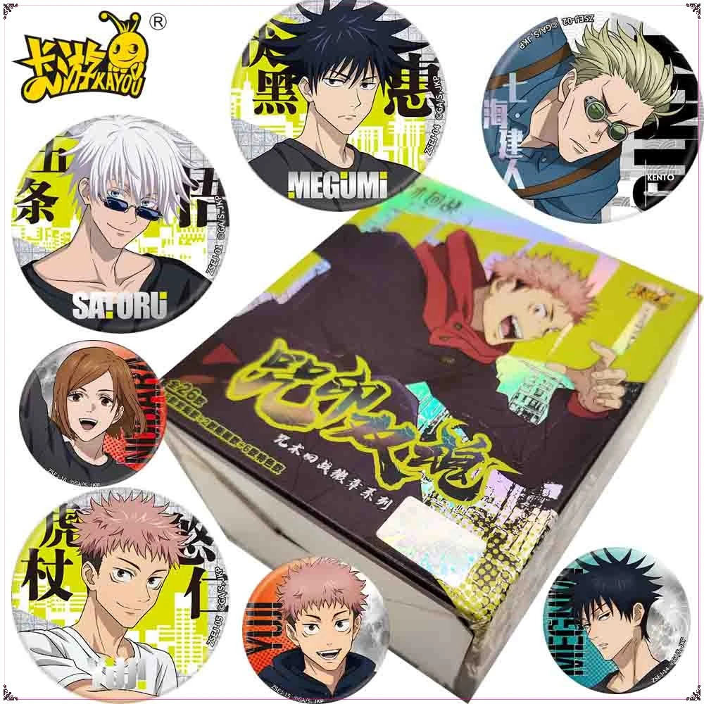 

Original Kayou Jujutsu Kaisen‌ Anime Characters HD Print Round Handmade Badge for Backpack Pendant Accessories Boys Girls Gifts