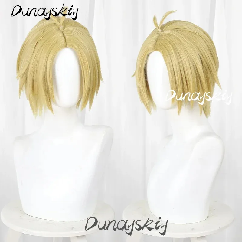 Sakamoto Days Asakura Shin Costume Set Wig Short Yellow Blonde Hair Anime Manga Cosplay Event Roleplay Costumized Outfit for Men