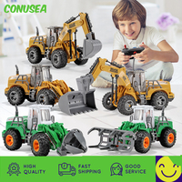 1/30 Rc Excavator Truck Rc Car 2.4G Radio Controlled 4 Ch Tractor Model Enginering Vehicle Toy Construction Cars Toys for Boys