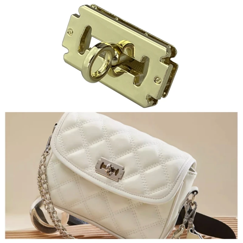 

Custom Metal Purse Snap Lock Handbag Hardware Clasp Decor Push Closure Turn Twist Locks Bag Parts Accessories