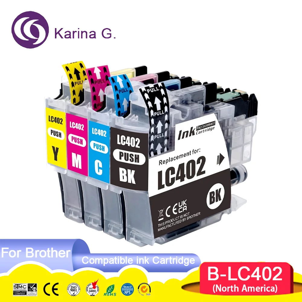 Standard capacity LC402 LC 402 Premium Compatible Ink Cartridge For Brother MFC-J5340DW,MFC-J6540DW,MFC-J6740DW/J6940DW Printer