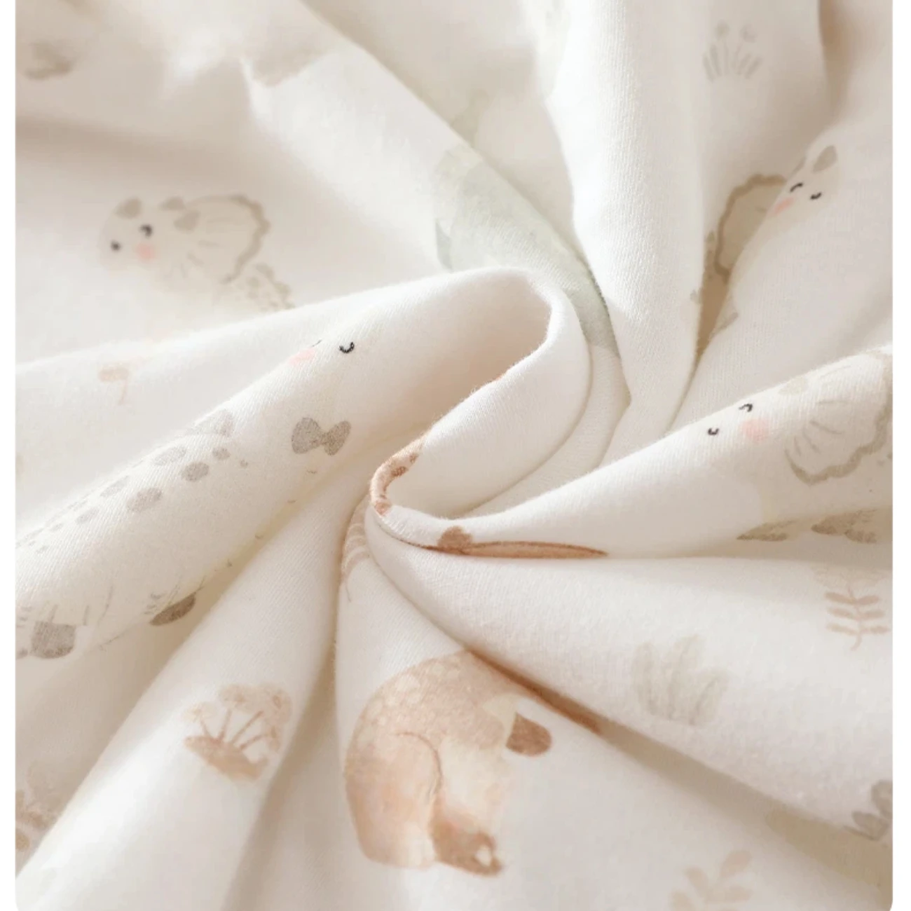 Infant and Toddler Class a Pure Cotton Long-Sleeved Nightgown, Baby Anti-Kick Nightgown, Autumn and Winter Style, One-Piece Pajamas for Boys and Girls, 40 Grams