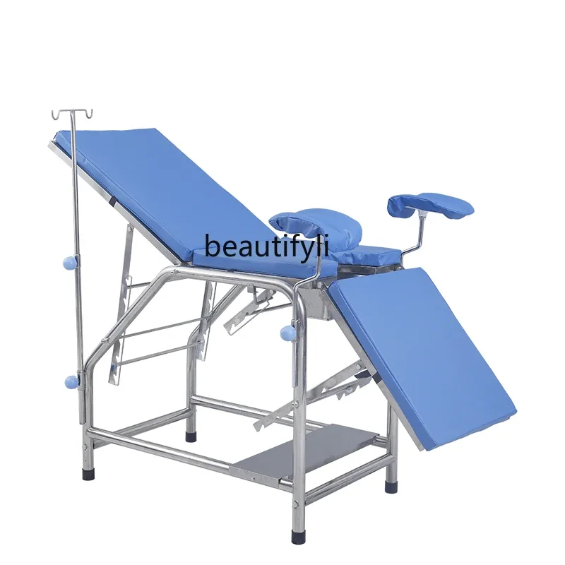 

Gynecological Examining Table Stainless Steel Diagnosis and Flushing Diagnosis Medical Thickening Gynecologic Examination Bed