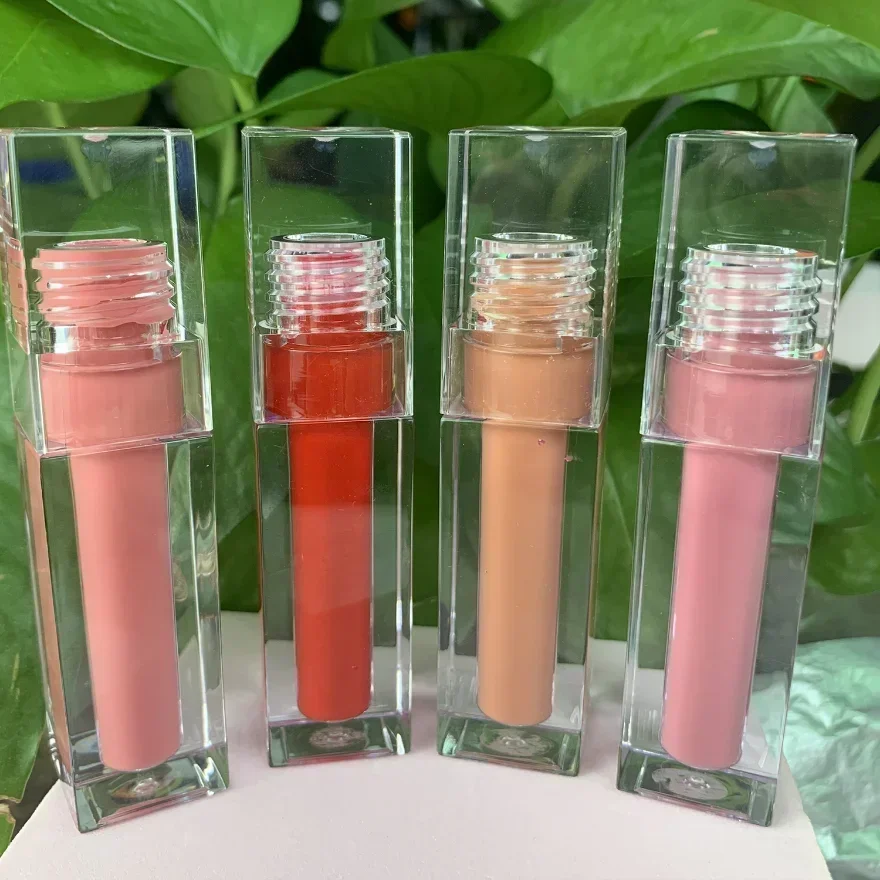 Transparent Clear Nude Lip Gloss Vendor Private Label Vegan Lip Gloss Wholesale Glitter Lipgloss