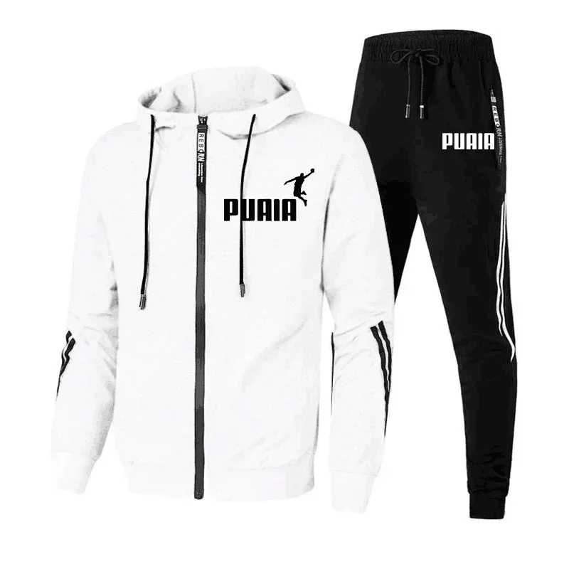 Men\'s Jogging Suit, Sweater, Hoodie, Jacket, Sports Pants, Men\'s Clothing, 2-Piece Set, Autumn/Winter, 2024