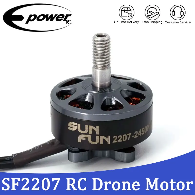 

E-POWERRC SF2207 1750KV Бесщеточный двигатель для FPV Многороторный квадрокоптер 4-5S CW Резьба RC Самолет Запасные части Игрушечные аксессуары
