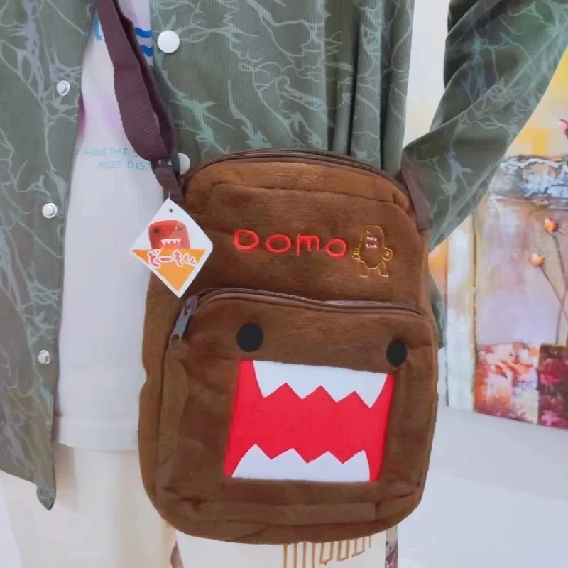 Hot New Kawaii Domo Kun Big Backpack Crossbody Cute Brown Anime Peripherals Small Shoulders Messenger Bags Mirror Birthday Gifts