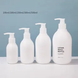 5/20pcs 100-500ml Empty Plastic Lotion Bottle Body Lotion /Shampoo Conditioner /Liquid Soap Bottle Plastic Bottle With Pump Cap