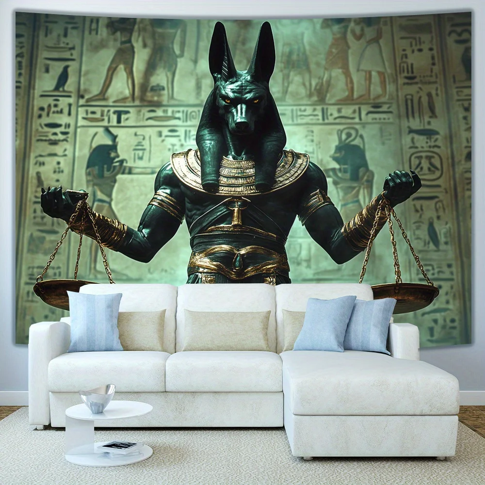 Anubis 3D Visual Effect Tapestry - Perfect for Living Room, Bedroom, Office & Party Decor | Ideal Creative Gift