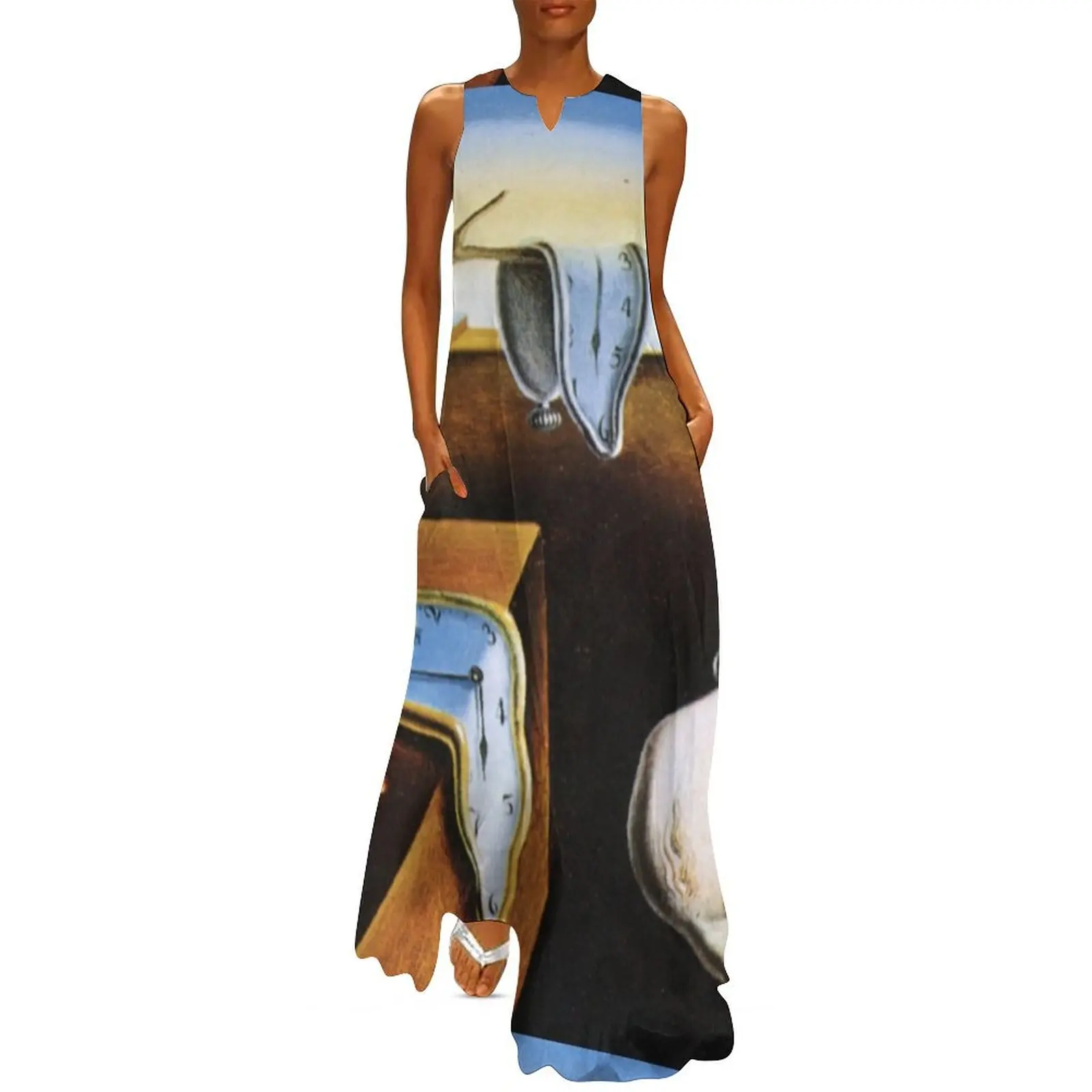 

The Persistence of Memory Modernized Long Dress summer dresses ladies 2024 dress women summer 2024