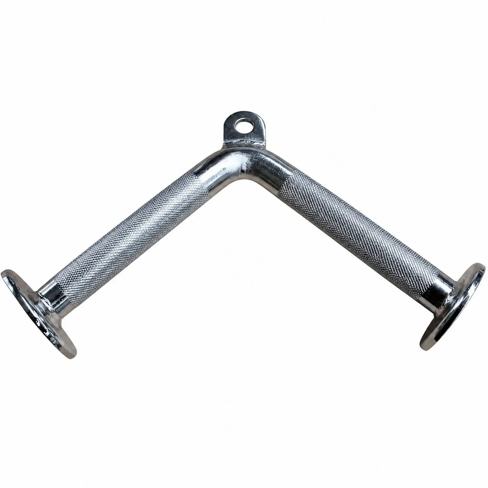 Lat Pulldown Angled Grip Handle Solid Steel V-Shaped Rowing Handle Slip-Resistant Cable Row Attachment for Back Training