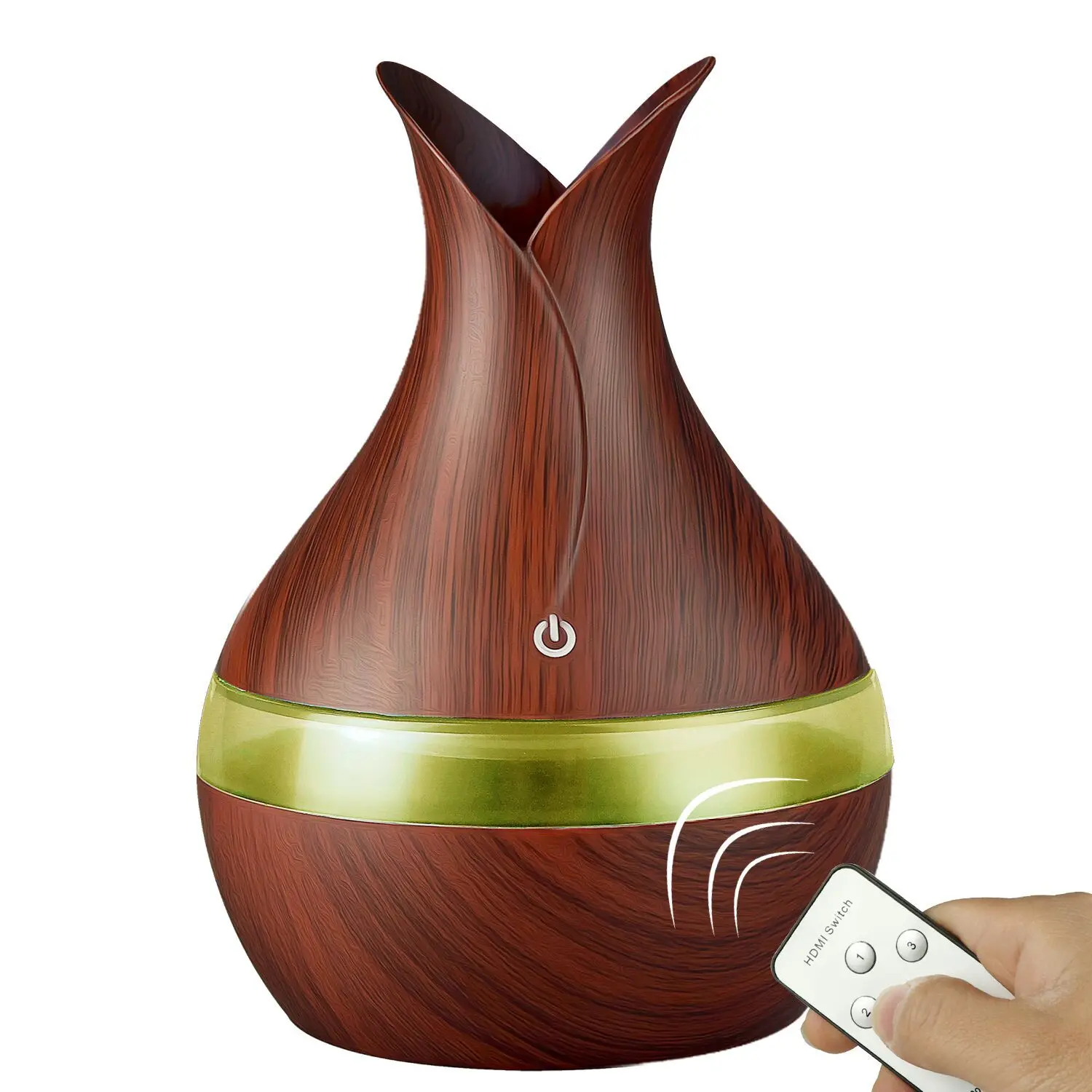 300ml USB Electric Aroma Essential Oil Diffuser Ultrasonic Air Humidifier Wood Grain LED Lights Humidifier