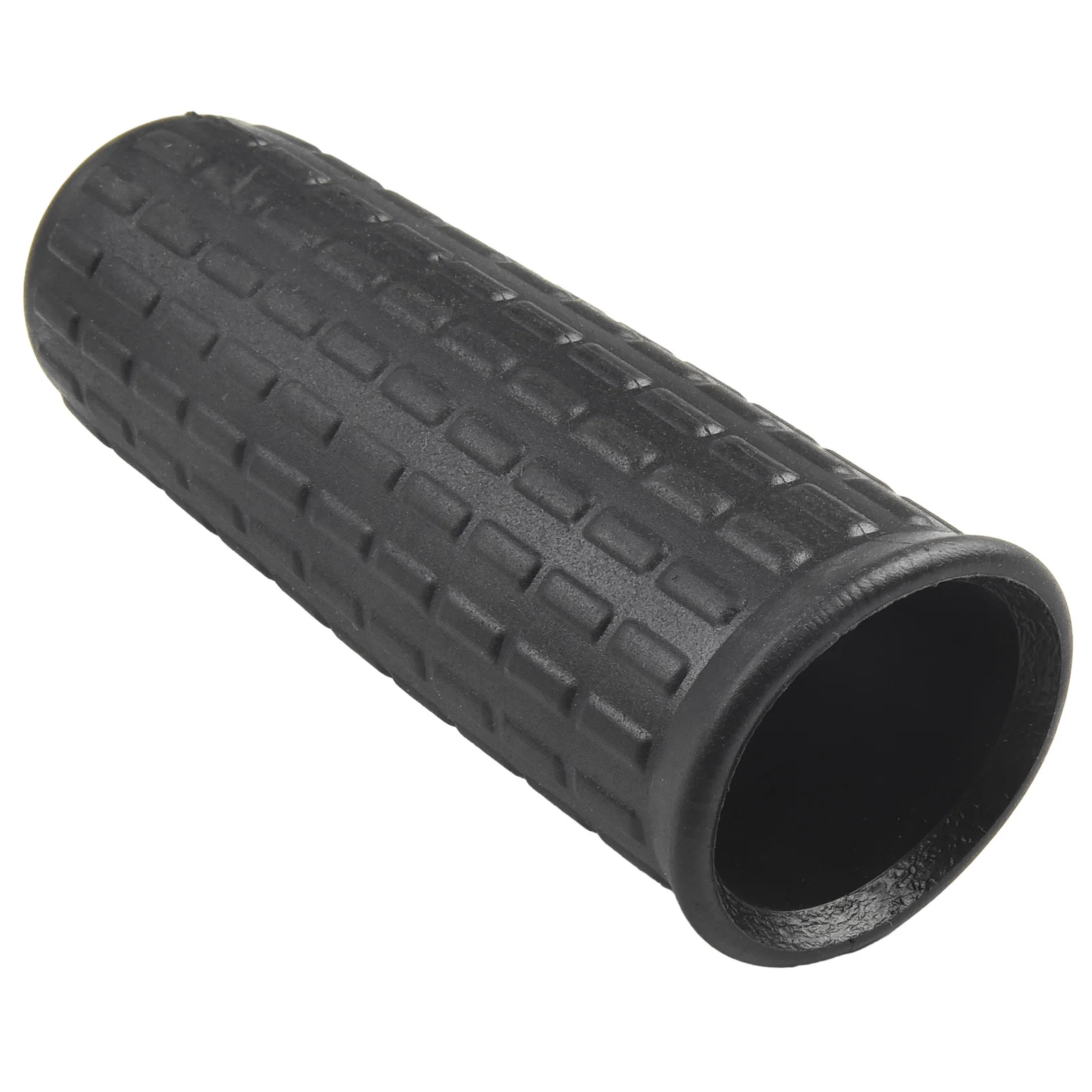 Imagem -04 - Black Rubber Handle Cover Tubos Redondos de Plástico Anti-skid Absorção de Choque Puxadores de Carrinho de Mão 114x1 16 20 mm 122x3 32 mm Peças