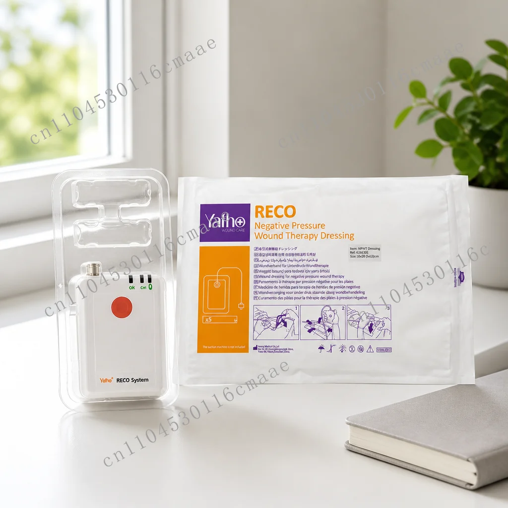 2026 New NPWT Negative Pressure Wound Therapy Pump Portable VAC Device Rechargeable with Disposable Dressing Kit Wound Care