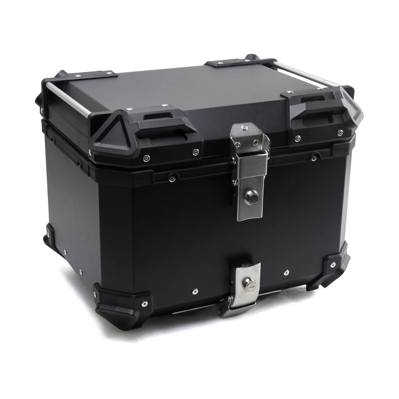 

Aluminum Top Box Motorcycle Back 45 Litres Durable Luggage Pannier Tail Box Maletero Moto