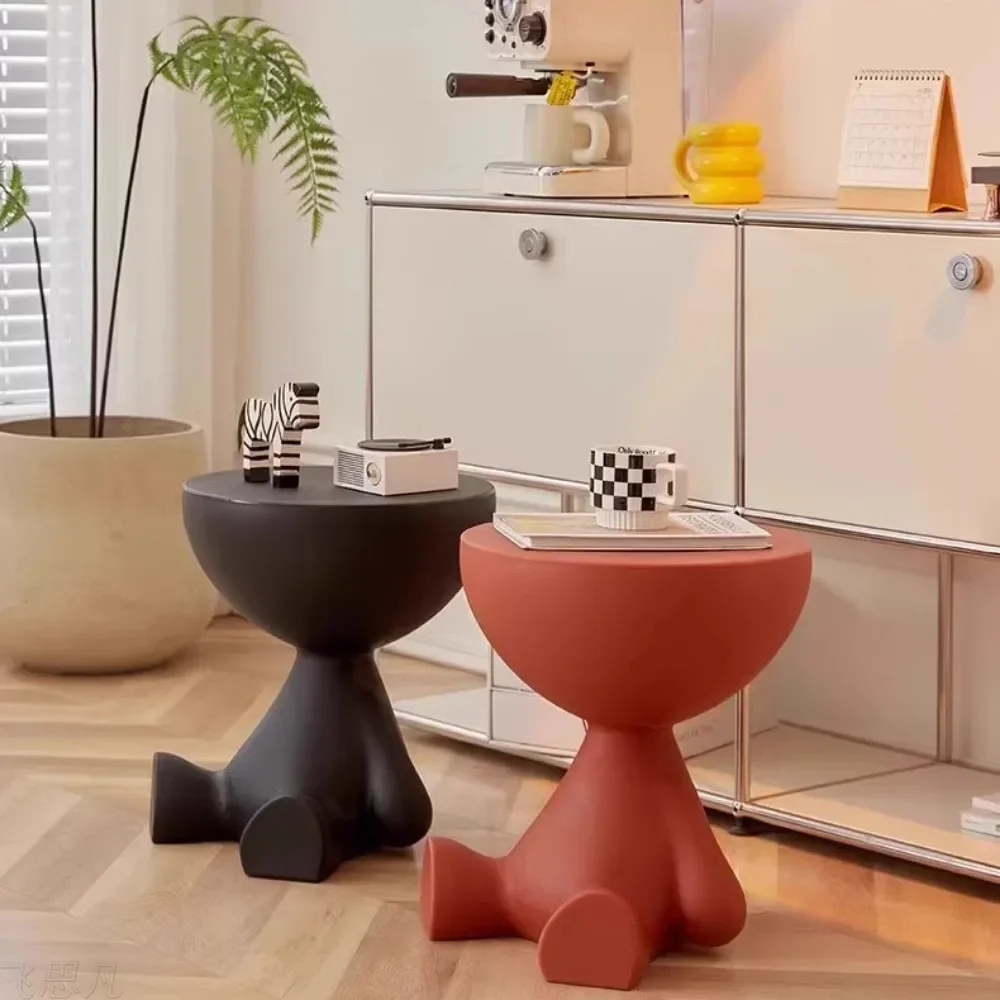 Minimalist Movable Sofa Side coffee Table Small Living Room Small Spaces Bedroom Creative tea Table Innovative tatami end table image 3