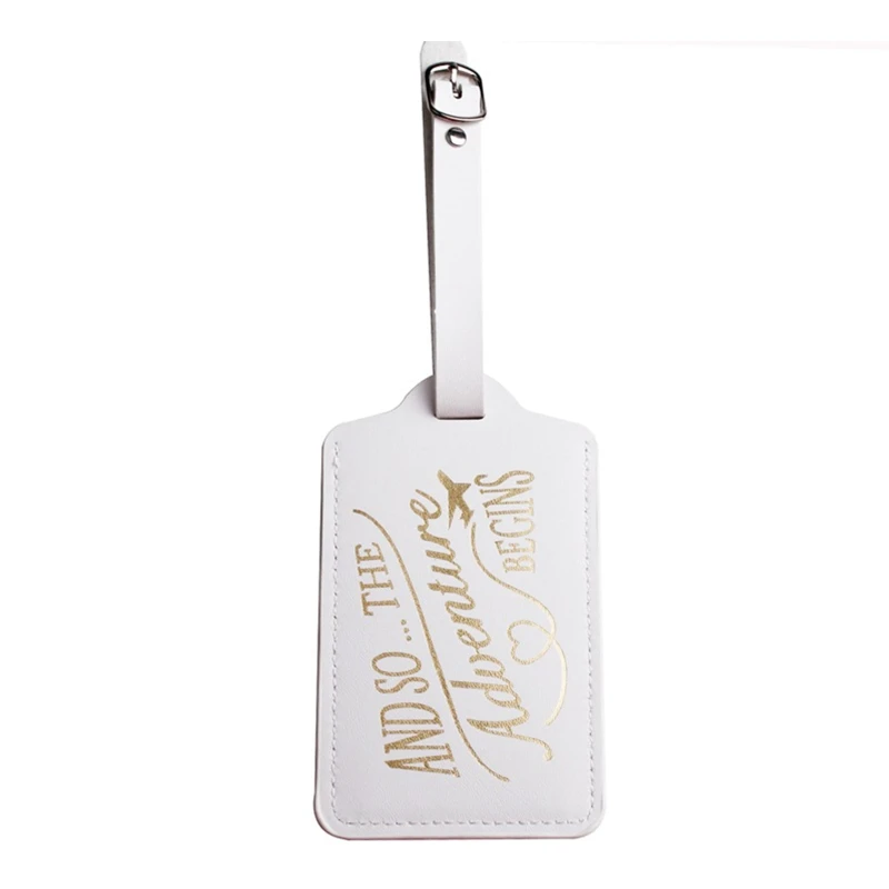 E74B Suitcase Luggage Tags Name Address Holder Identifier Label Tag Wedding Gift