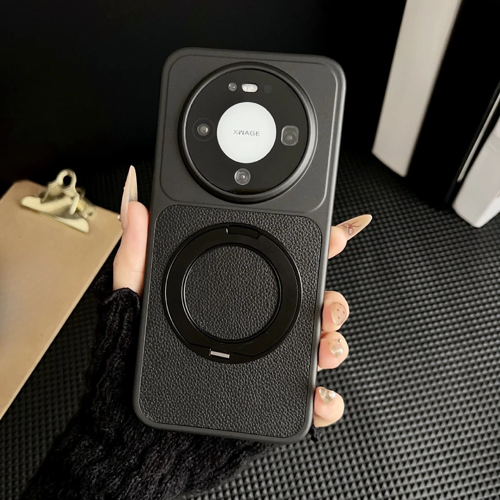 

For Huawei Honor Magic8 Pro Magic 8 Air Luxury Magnetic Rotatable Holder Stand Phone Case, All-inclusive Shockproof Cover