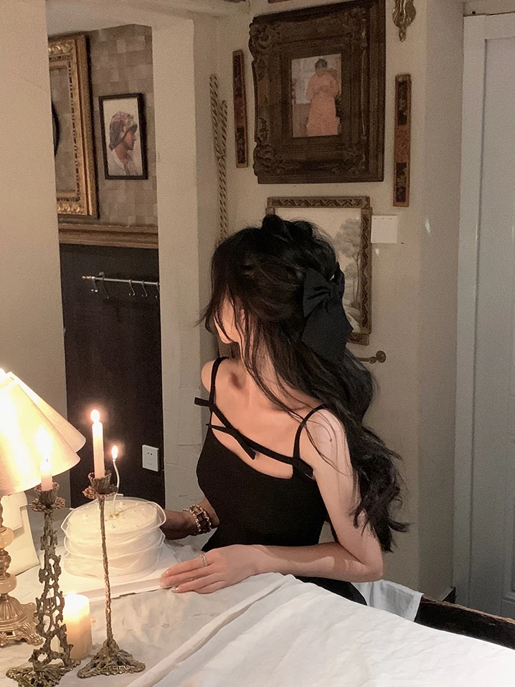 

Ele Knot Birthday Dr Skirt Lightweight Luxury Small Size Engagement Dr Summer High Waist A-Line Dr