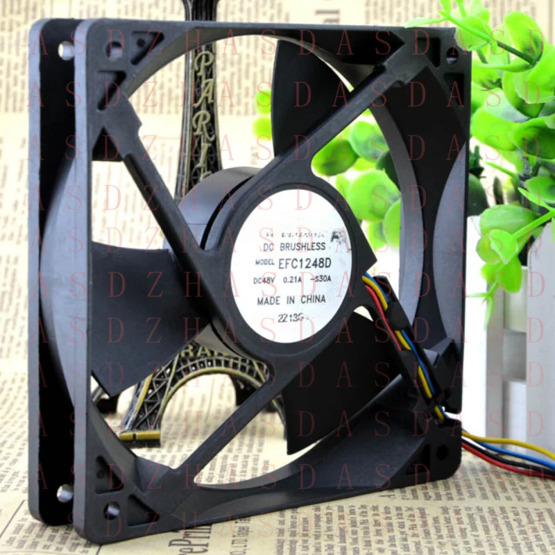 Z for  DELTA EFC1248D 12025 12cm 48V 0.21A 4-wire PWM Chassis Industrial Cooling Fan