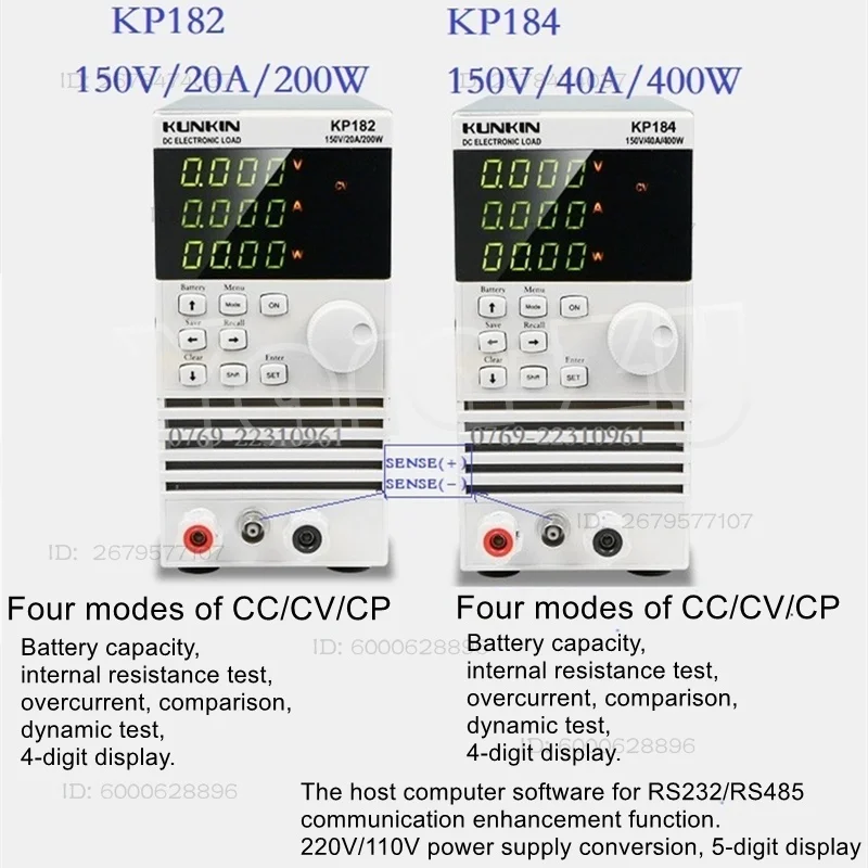 

Electronic load form dual-channel 150V/400W automatic detection instrument KP182/ KP184 multi-function detection