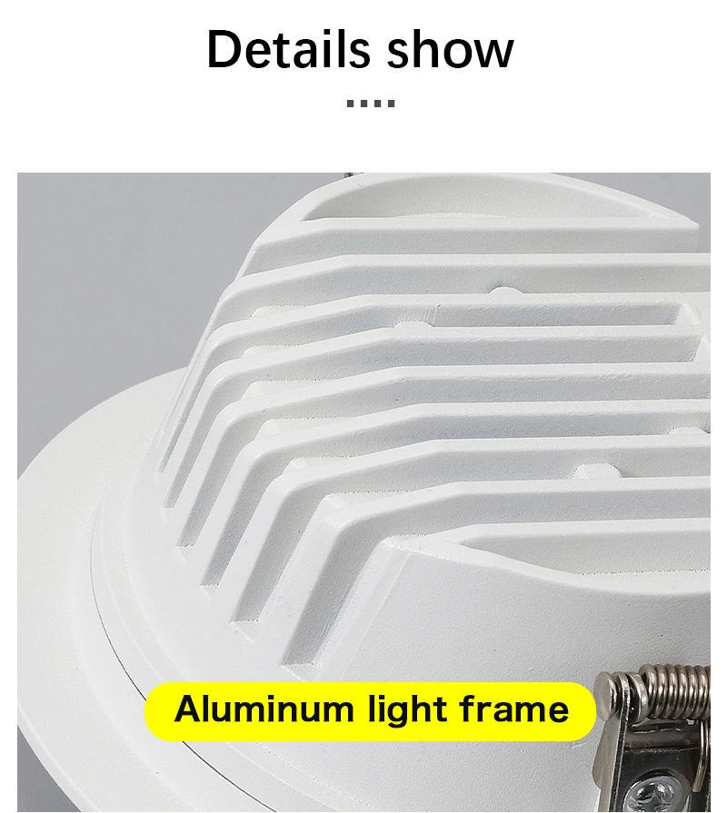 Waterproof Led Downlight 220v 7W 10W 12W Recessed Ceiling Spot Lights Down Light Led Spot Lamp Spotlight for Bathroom