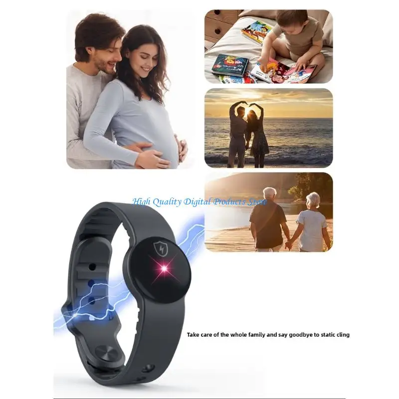 

U2JE Intelligent Device Static Discharge Elimination Tool Soft Comfort Wristband with Low Power Consumption For Wearables