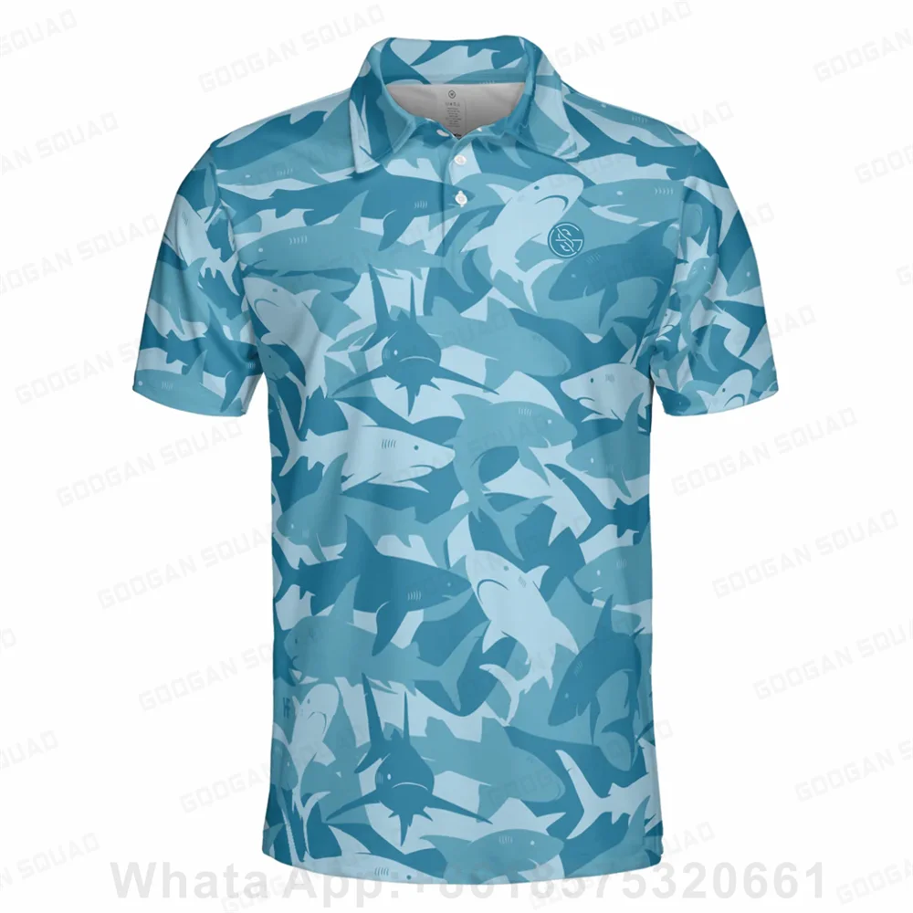 Kid's Summer Quick Dry Print Golf Polo Shirt Fashion Casual T Shirt Breathable Golf Sportwear Mtb Jersey Racing Suit Golf Shirt view 4