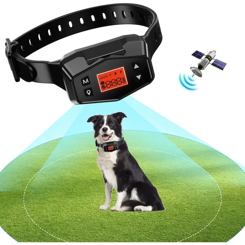 

Wireless GPS Invisible Electric Fence for Dogs No Wires Needed, Electric Wireless Dog Fence, GPS Dog Collar Fence System 3000ft